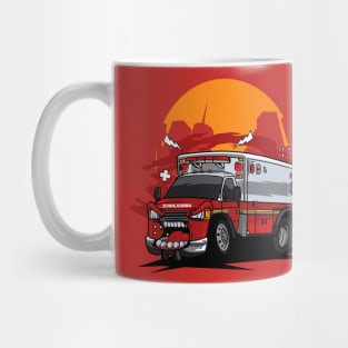 Ambulance monster car Mug